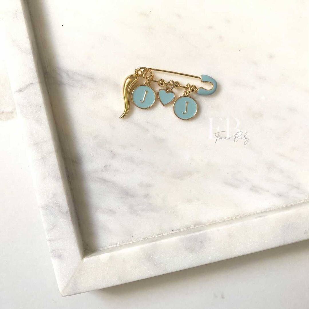 Something Blue Wedding Pin