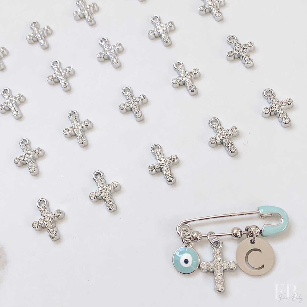 Diamond Cross Pin - 3 Charm